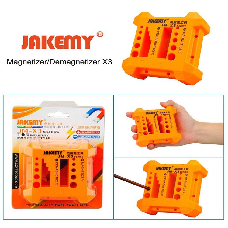 Magnetizer / Demagnetizer JAKEMY X3 with Screwdriver Holes