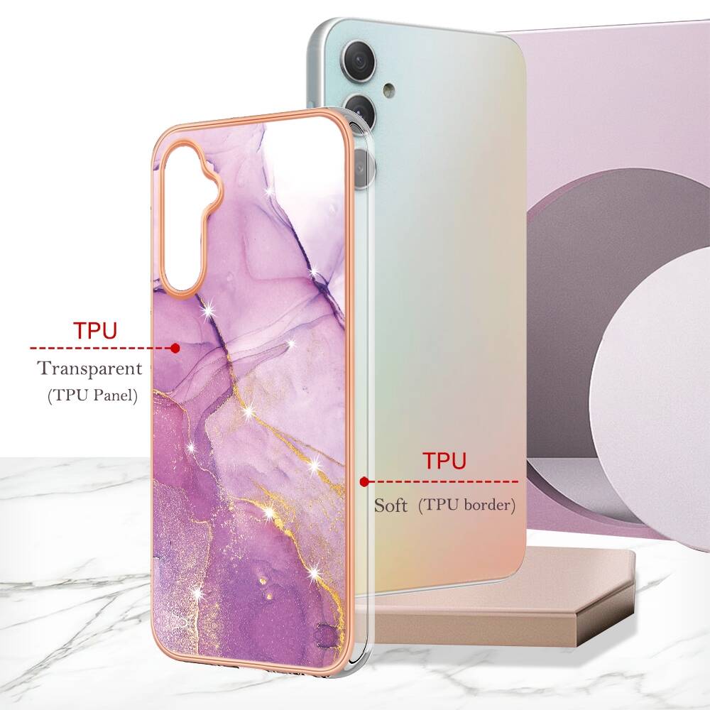 Samsung Galaxy A25 5G Case Marble Dual-side IMD - Purple