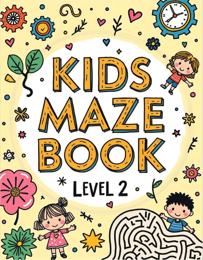 Maze Book for Kids PDF | Medium Level Mazes | Level 2 Printable