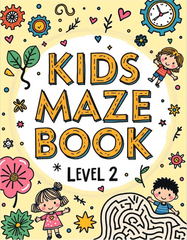 Maze Book for Kids PDF | Medium Level Mazes | Level 2 Printable