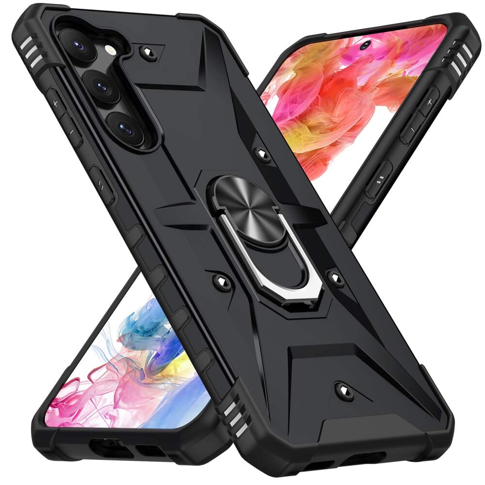 Samsung Galaxy S23 5G Case Metal Ring Holder - Black