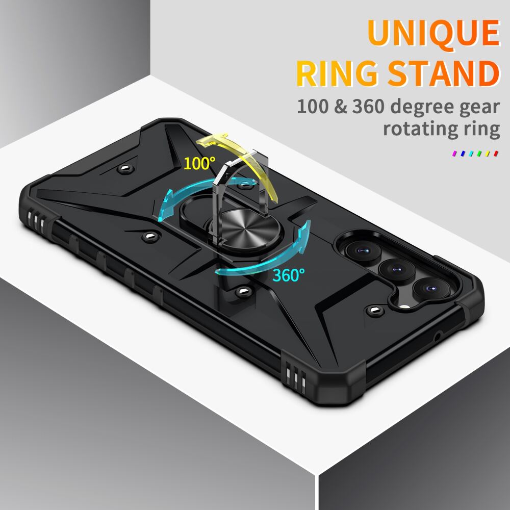 Samsung Galaxy S23 5G Case Metal Ring Holder - Black