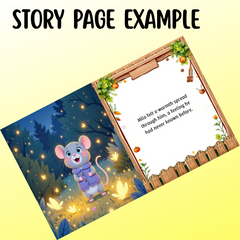 Kids Bedtime Story PDF | Preschool Fairy Tale Book | Milo the Moonlight Mouse | Digital Download