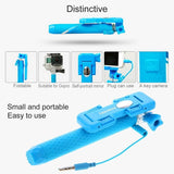 Mini Selfie Stick Monopod Multifunction Wire Controlled Extendable - Green