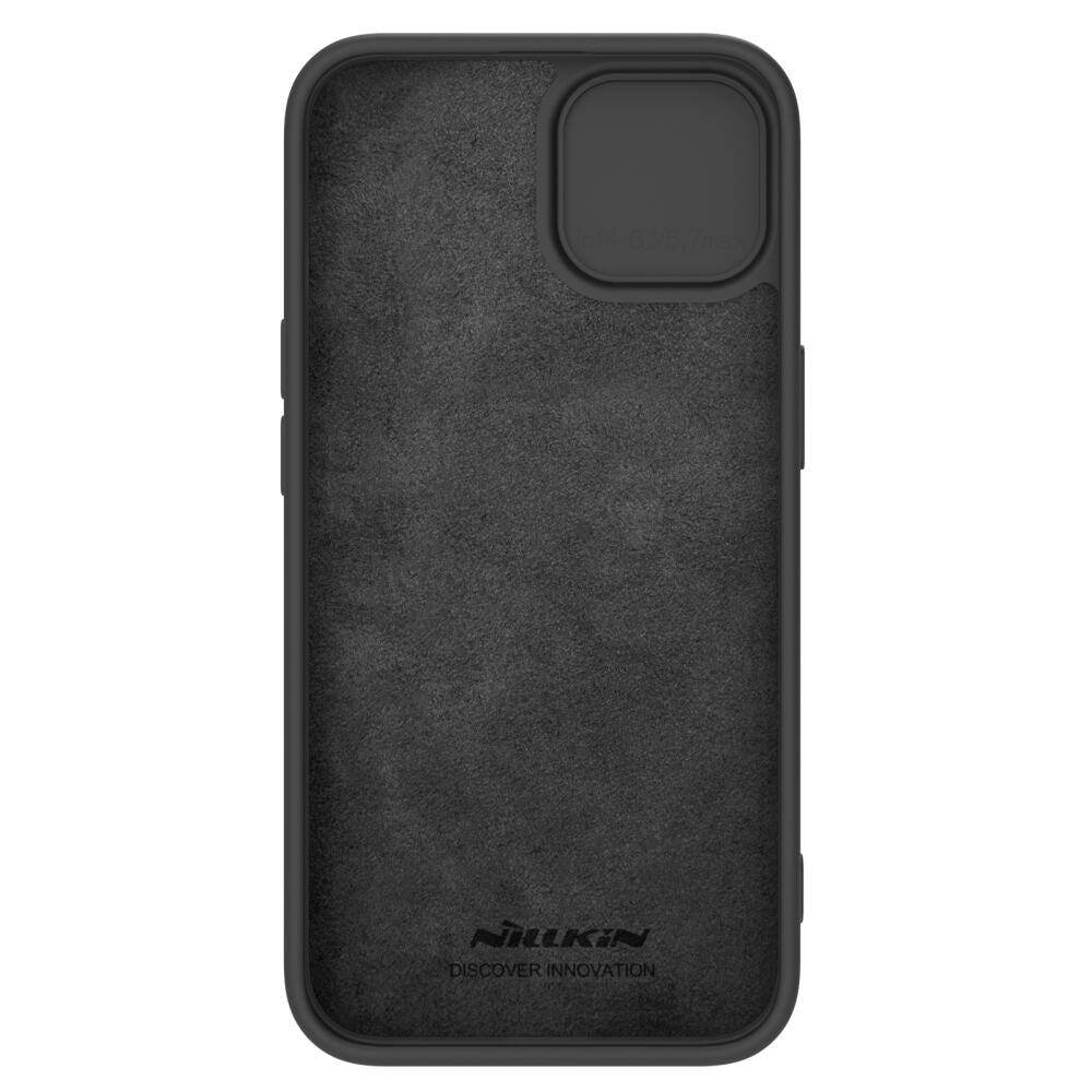 iPhone 15 Plus Case Silicon Protective CamShield Case - Black