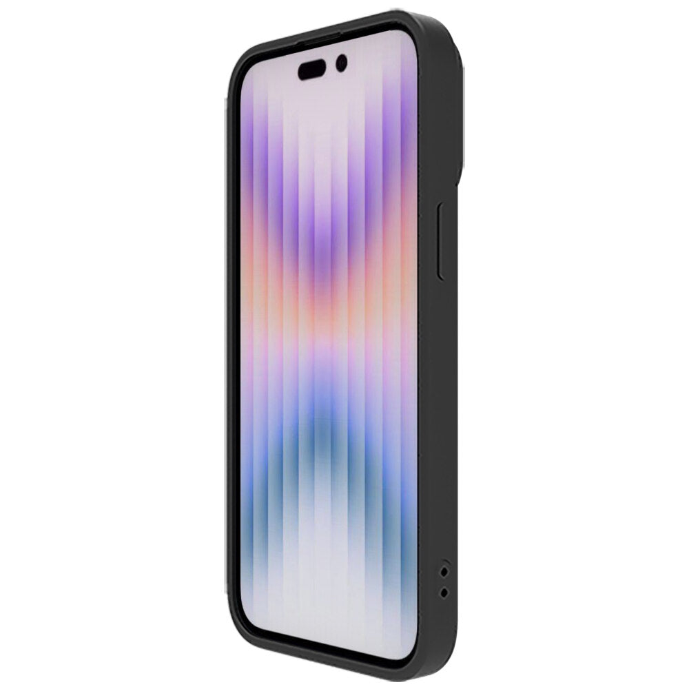 iPhone 15 Pro Case Silicon Shockproof CamShield Case - Black