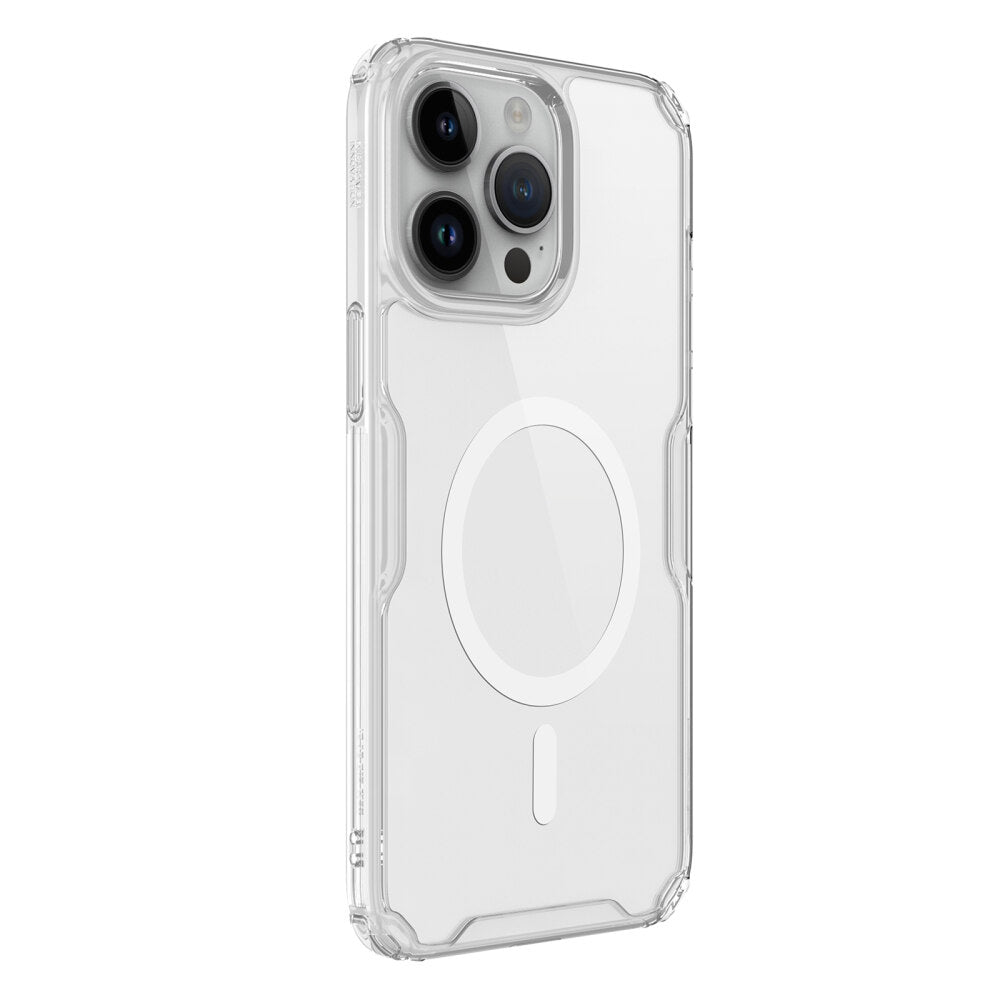iPhone 15 Pro Case Protective Nature TPU Pro Magnetic - White