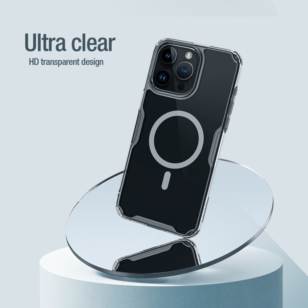 iPhone 15 Pro Case Protective Nature TPU Pro Magnetic - White