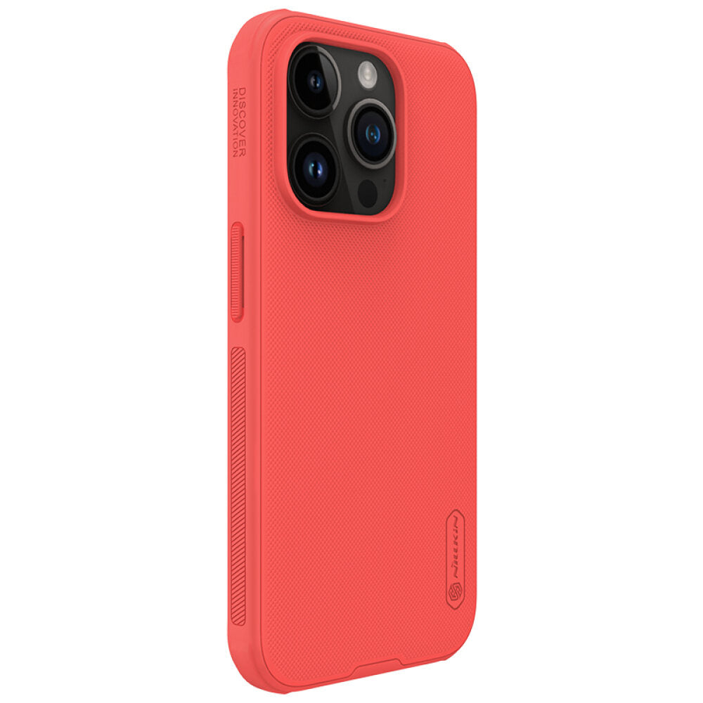 iPhone 15 Pro Case Protective Super Frosted Shield - Red