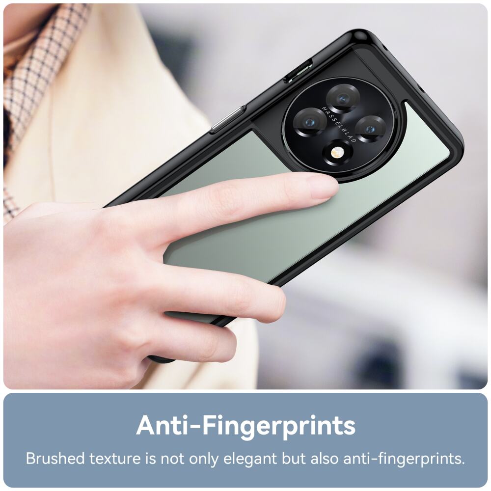 OnePlus 11 Case Colorful Series TPU and Acrylic - Black