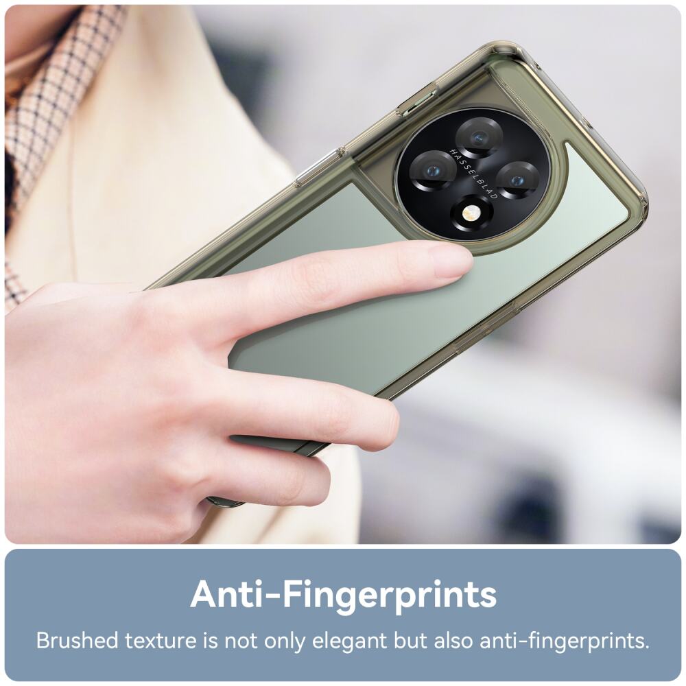 OnePlus 11 Case Shockproof Colorful Series - Transparent Grey