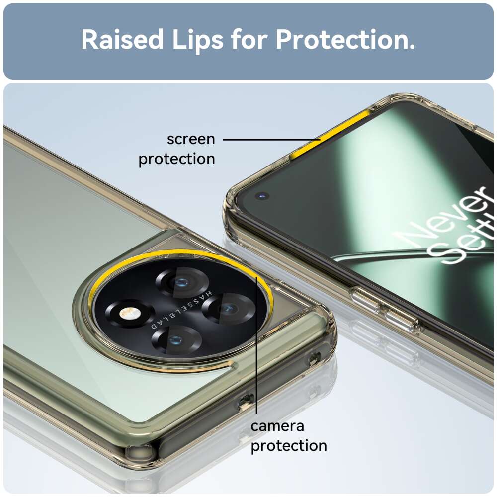 OnePlus 11 Case Shockproof Colorful Series - Transparent Grey