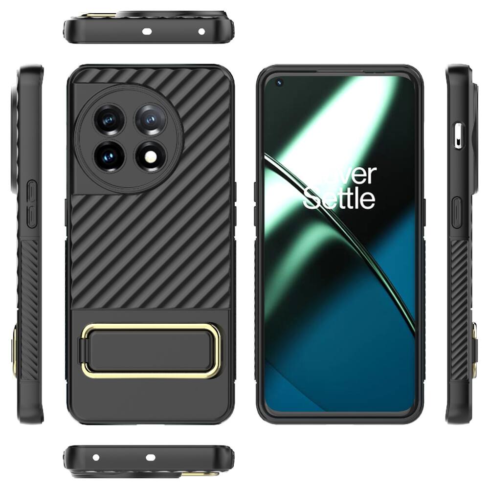 OnePlus 11 5G Case Stand Holder Shockproof - Black