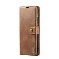 OnePlus 11 Case Crazy Horse Texture Detachable Magnetic PU Leather Brown