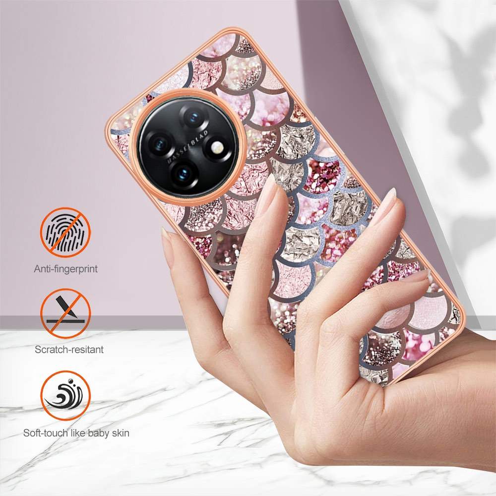 OnePlus 11 Case Electroplating IMD TPU Pink Scales