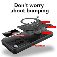 OnePlus 12 5G Case Global Sliding Camshield Magnetic Holder (Black)
