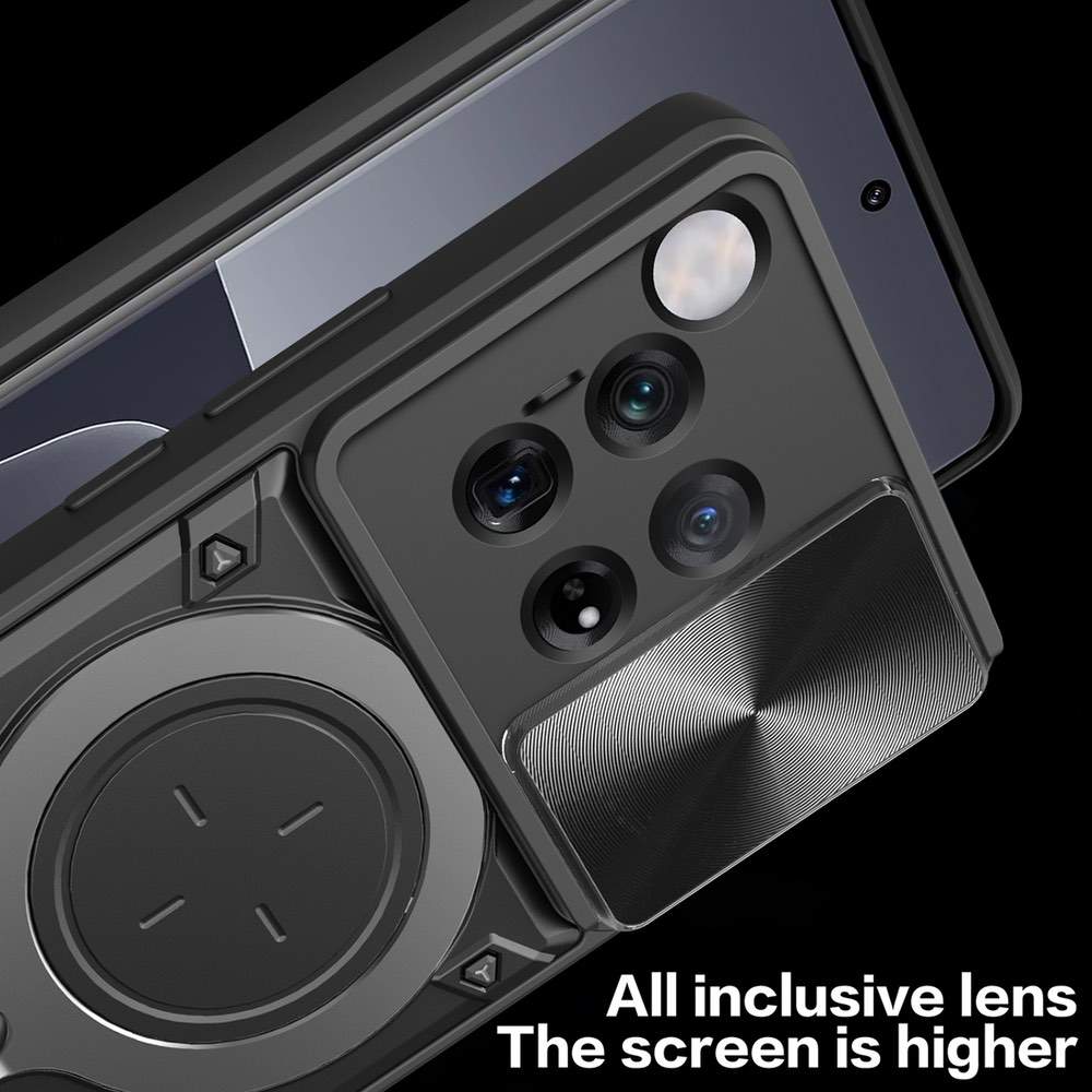 OnePlus 12 5G Case Global Sliding Camshield Magnetic Holder (Black)