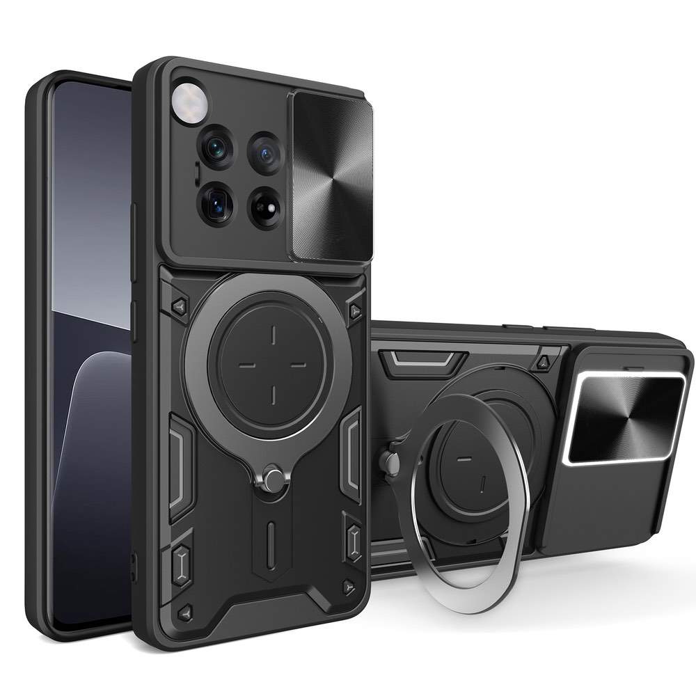 OnePlus 12 5G Case Global Sliding Camshield Magnetic Holder (Black)