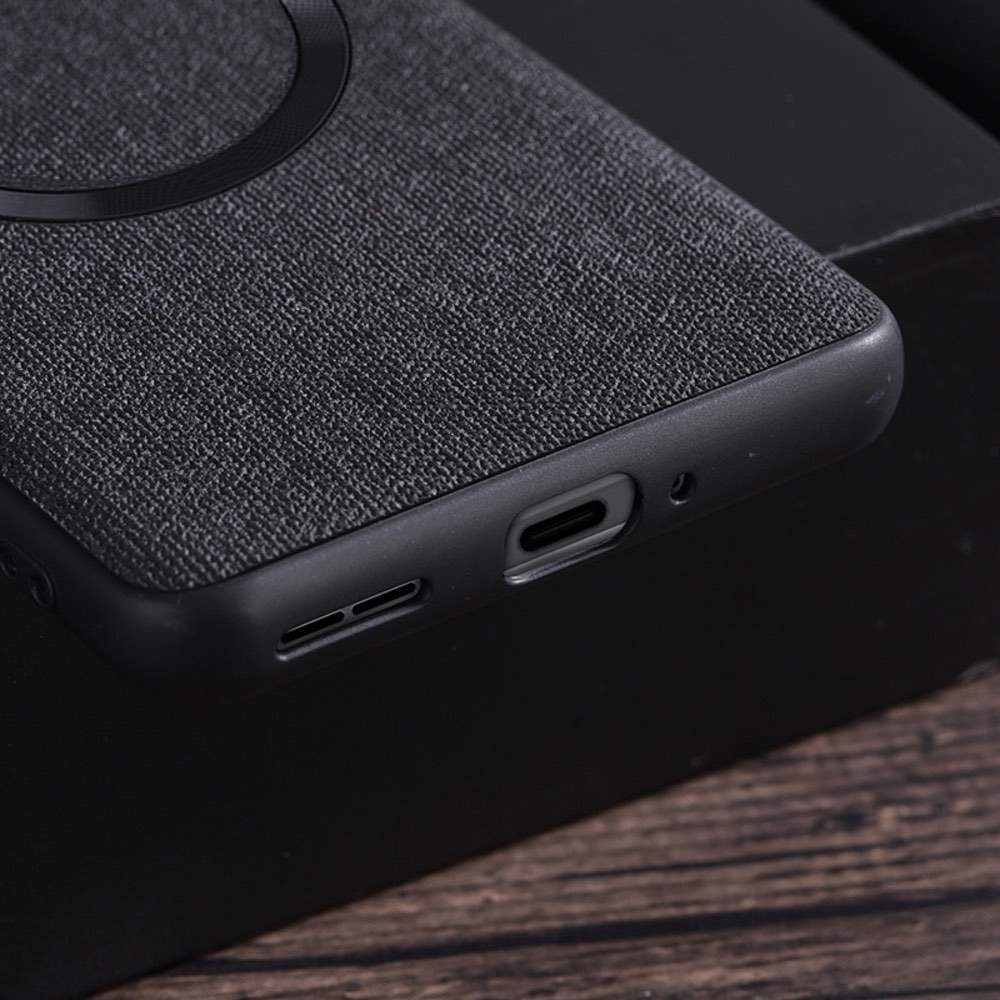 OnePlus 12 Case CD MagSafe Magnetic Cloth Texture (Grey)
