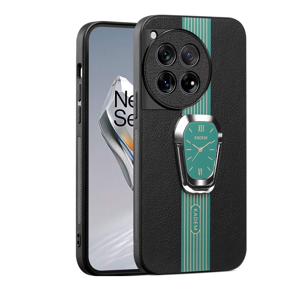 OnePlus 12 Case Magnetic Litchi PU Leather (Green)