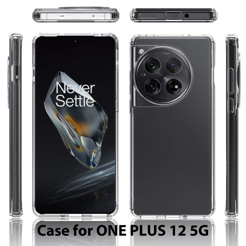 OnePlus 12 Case Ultra-slim design Acrylic TPU Transparent