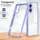 OPPO A17 4G Case Shockproof TPU Color PC Frame - Purple