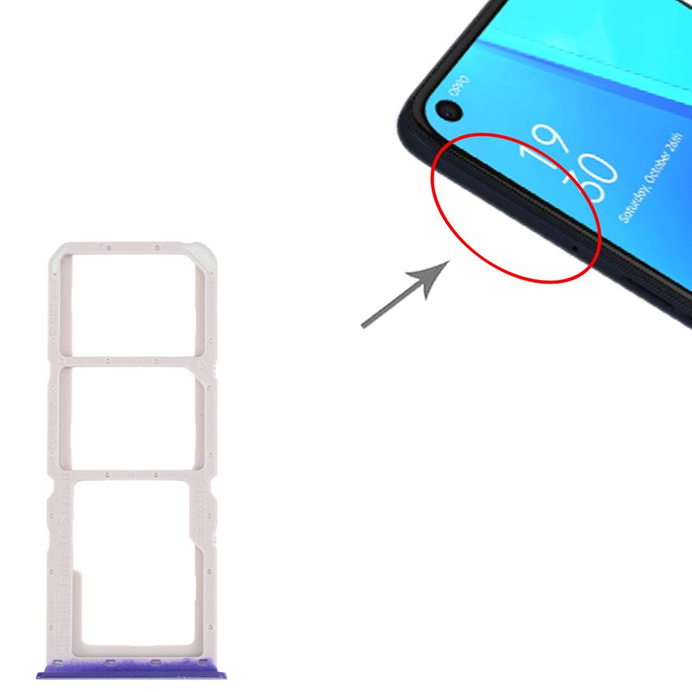 OPPO A52 4G SIM Card Tray Slot Replacement - Blue
