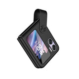 OPPO Find N2 Flip Case Hand Strap PU Leather Protective - Black