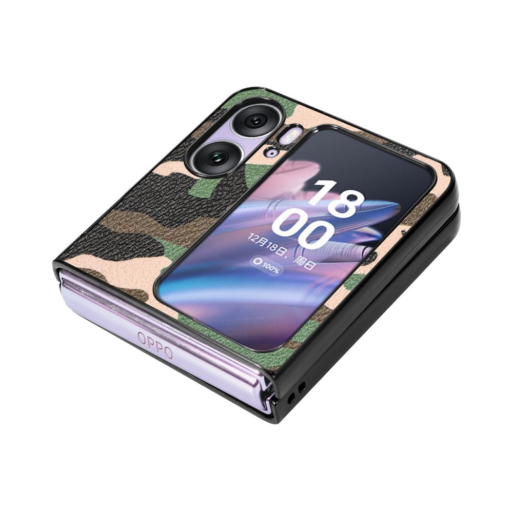 OPPO Find N2 Flip Case Slim and Protective - Camouflage Green