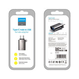 USB-C / Type-C Male to USB Female JOYROOM OTG Adapter 2A - Black