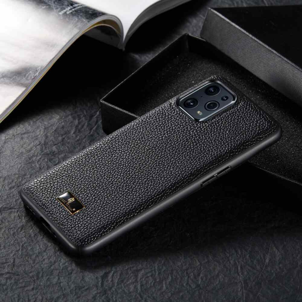 OPPO Find X3 / Find X3 Pro Case Made With Shockproof TPU - Lychee Black