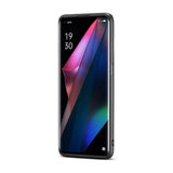 OPPO Find X3 / Find X3 Pro Case Leather Texture TPU - Cowhide Black