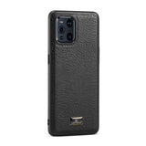 OPPO Find X3 / Find X3 Pro Case Leather Texture TPU - Cowhide Black