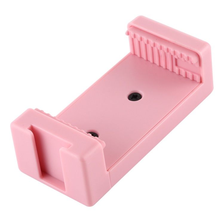 Phone Clamp with 1/4 inch Screw Holes & Cold Shoe Base - Pink