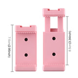 Phone Clamp with 1/4 inch Screw Holes & Cold Shoe Base - Pink