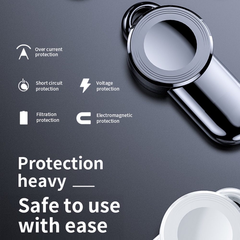 Portable Magnetic Wireless Charger for Apple Watch Series 6 / 5 / SE / 4 / 3 / 2 / 1 (Black)