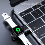 Portable Magnetic Wireless Charger for Apple Watch Series 6 / 5 / SE / 4 / 3 / 2 / 1 (Black)