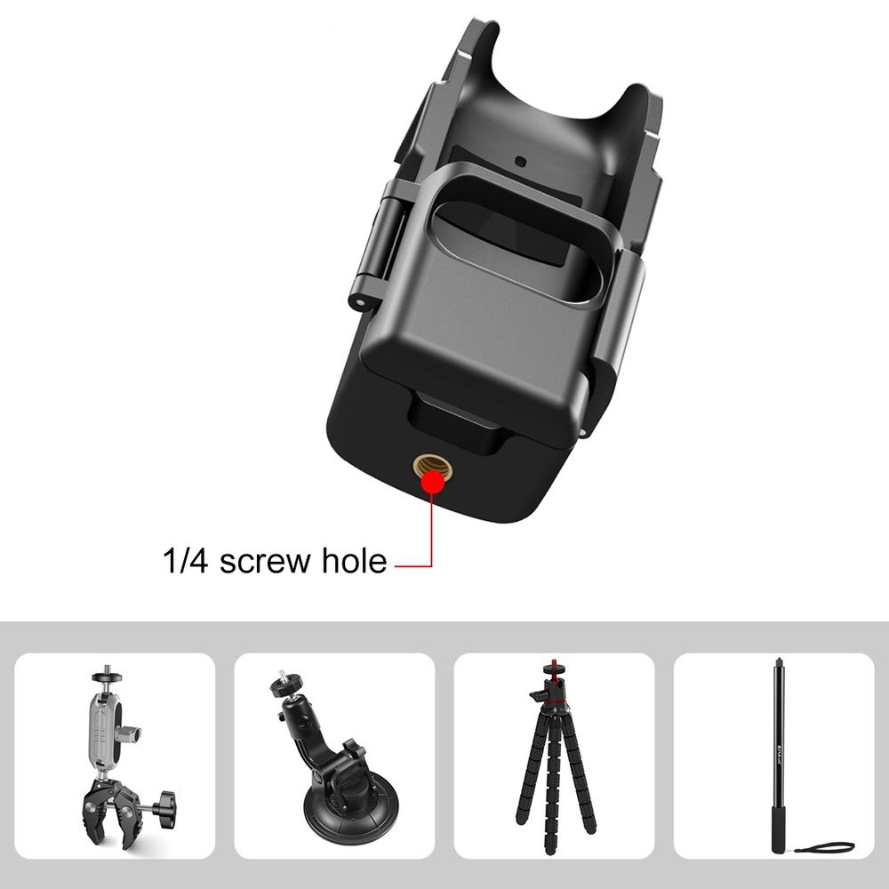 Protection Frame Expansion Adapter Bracket PULUZ For DJI OSMO Pocket 3 - Black