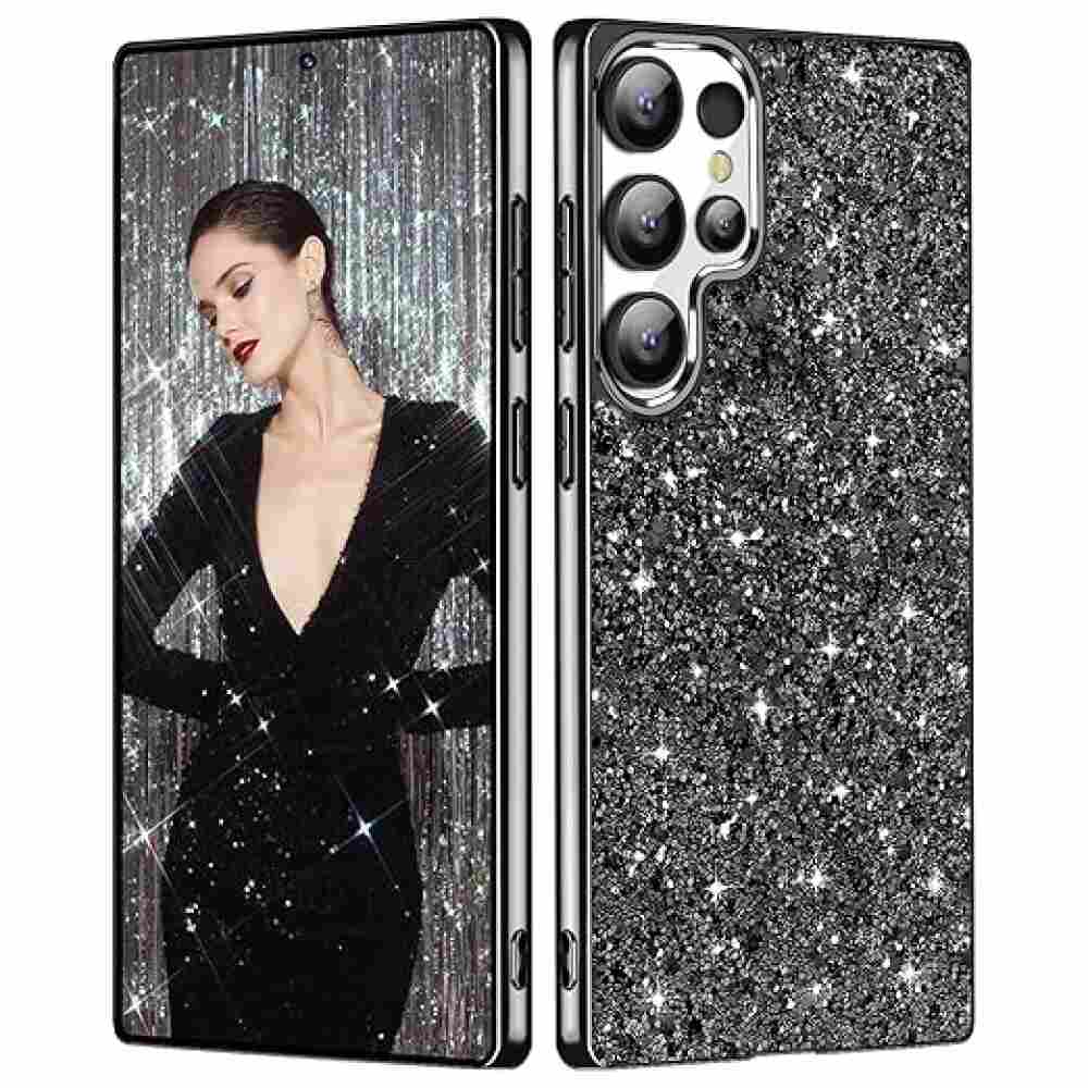 Samsung Galaxy S24 Ultra 5G Case Protective Glitter - Black