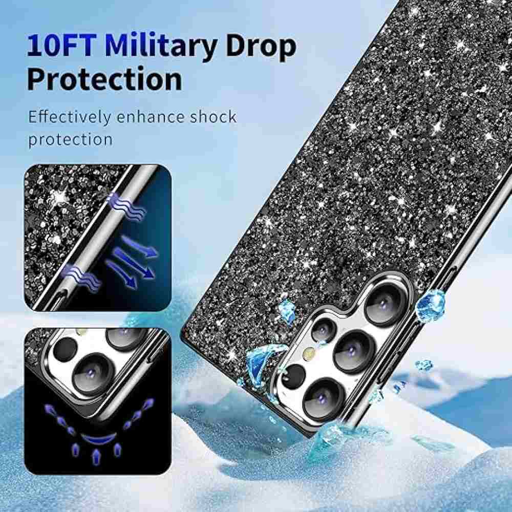 Samsung Galaxy S24 Ultra 5G Case Protective Glitter - Black