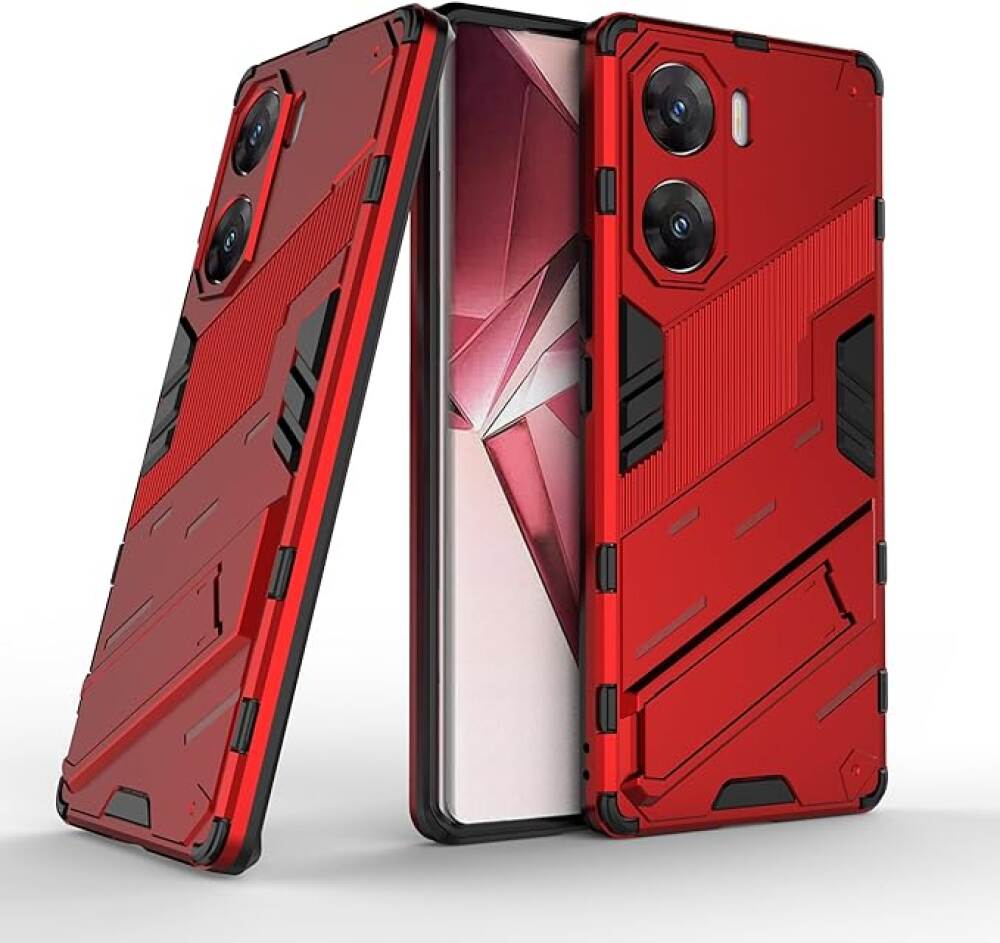 Vivo V29e Case Protective Invisible Holder TPU and PC - Red