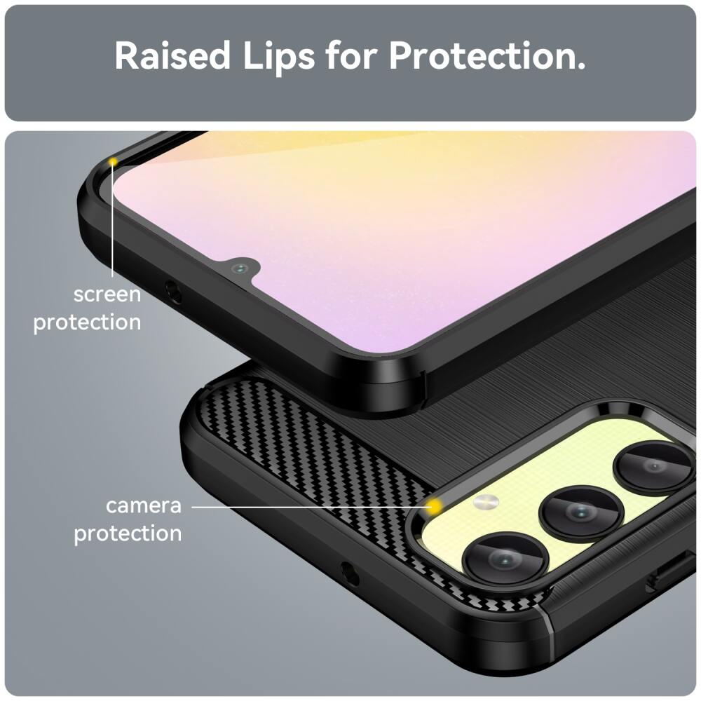 Samsung Galaxy A25 5G Protective Shockproof TPU - Black