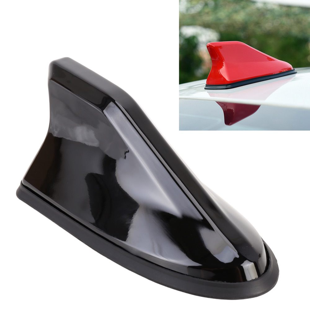 Car Radio Antenna Aerial Universal Shark Fin - Black