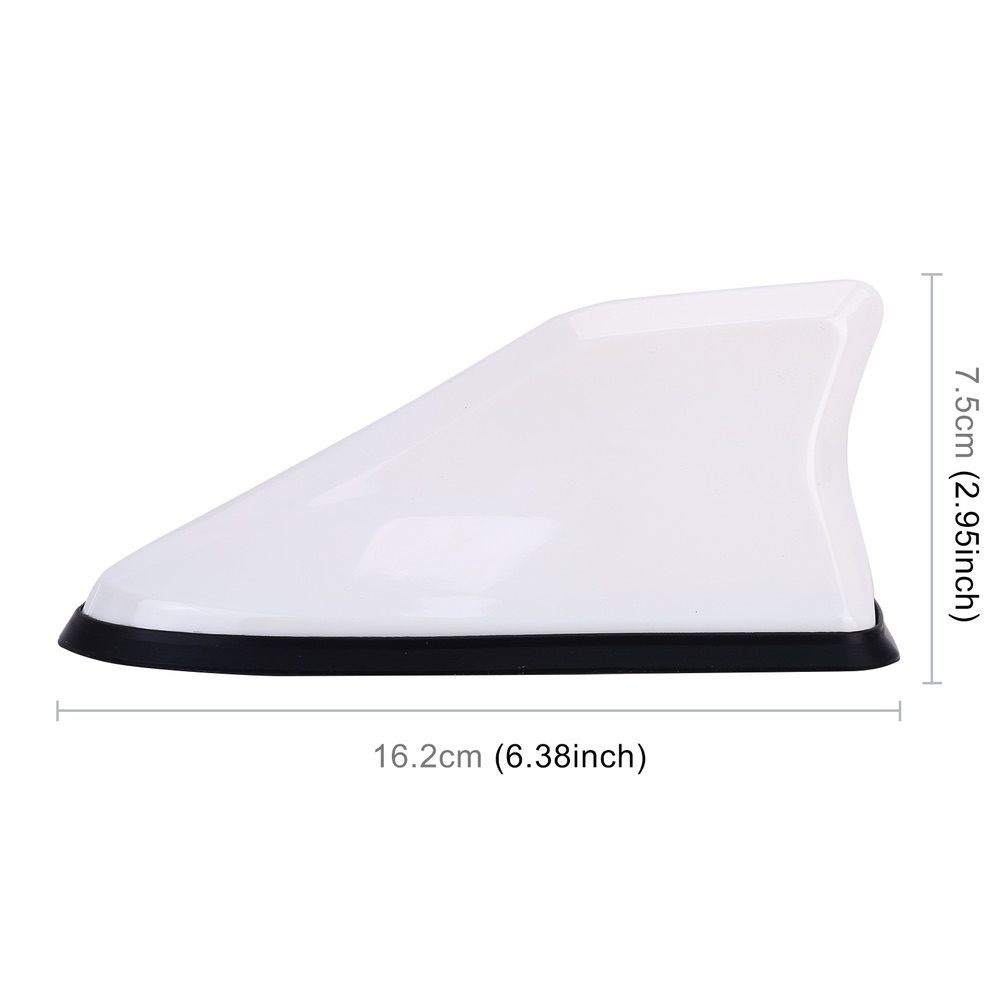 Car Radio Antenna Aerial Universal Shark Fin - White