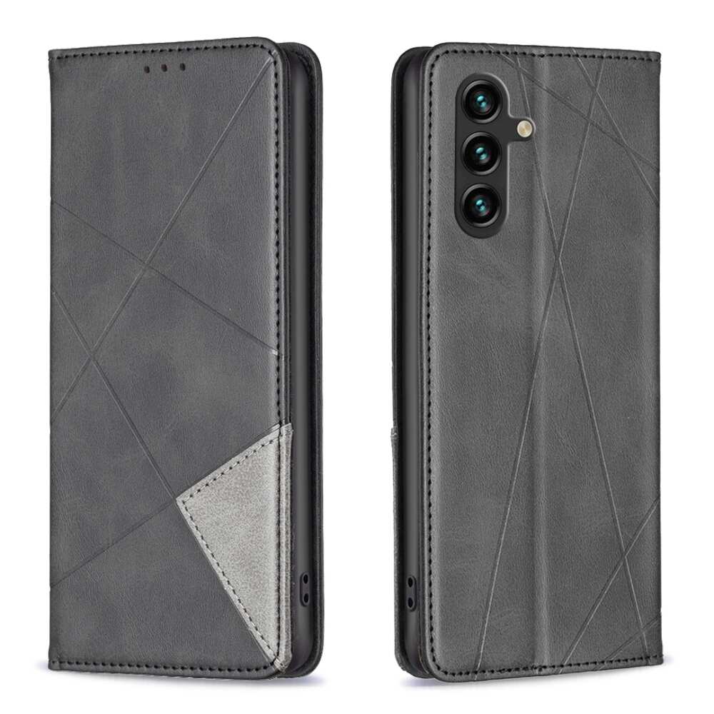 Samsung Galaxy A05s Case Rhombus Texture PU - Black