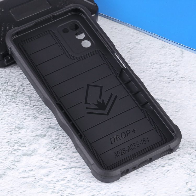 Samsung Galaxy A03s Case Armor Heavy Duty - Black