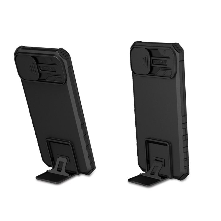 Samsung Galaxy A04 Case With Stereoscopic Holder - Black