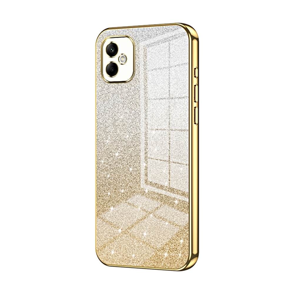 Samsung Galaxy A05 Case Glitter Powder Shockproof - Gold