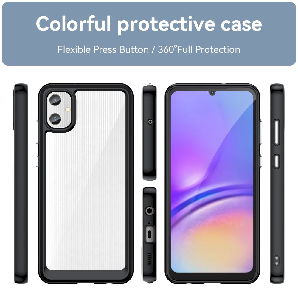 Samsung Galaxy A05 Case Made With Acrylic and TPU - Black