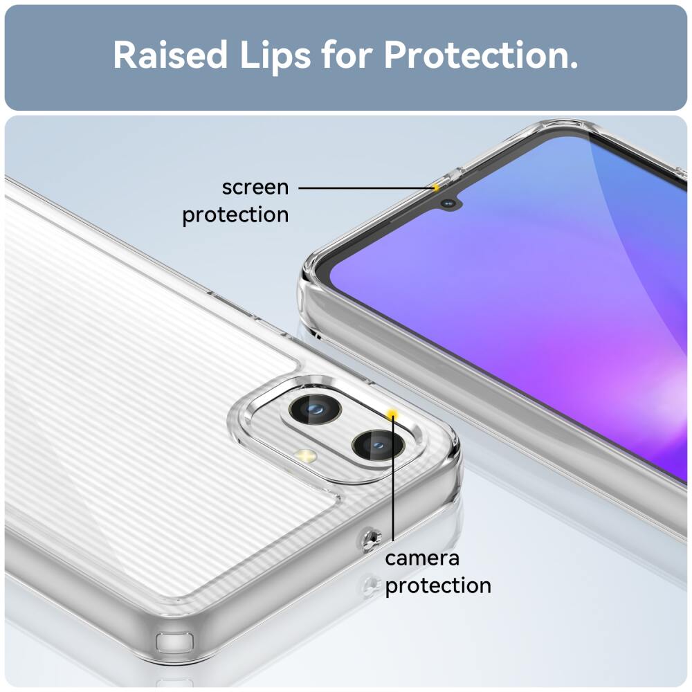 Samsung Galaxy A05 Case Made With Acrylic and TPU - Transparent